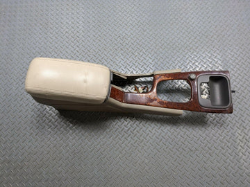 1997 - 2000 OEM VOLVO V70 CENTRE CONSOLE LEATHER ARMREST ASSEMBLY.